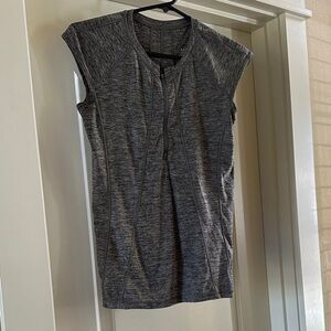 Athleta Pacifica Charcoal Heather Swim Tank XS